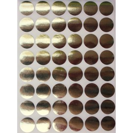 Royal Green Round Color Coding Labels Metallic Gold 3/4" Diameter (11/16) Rounds Dot Stickers - Size 0.69-17Mm Dots 720 Pack