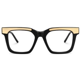 VOOGLAM Rectangle Blue Light Glasses for Women Men Anti Eyestrain Dry Eyes Computer Phone TV Eyewear Black Feleti GJGX211017-01