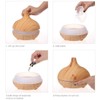 Aroma Essential Oil Diffuser, JoySusie 500ml Wood Grain Ultrasonic Cool