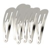 perfeclan 10/50er Silber Metall Haarclips mit Wassertropfenform, silber, 9cm 10pcs