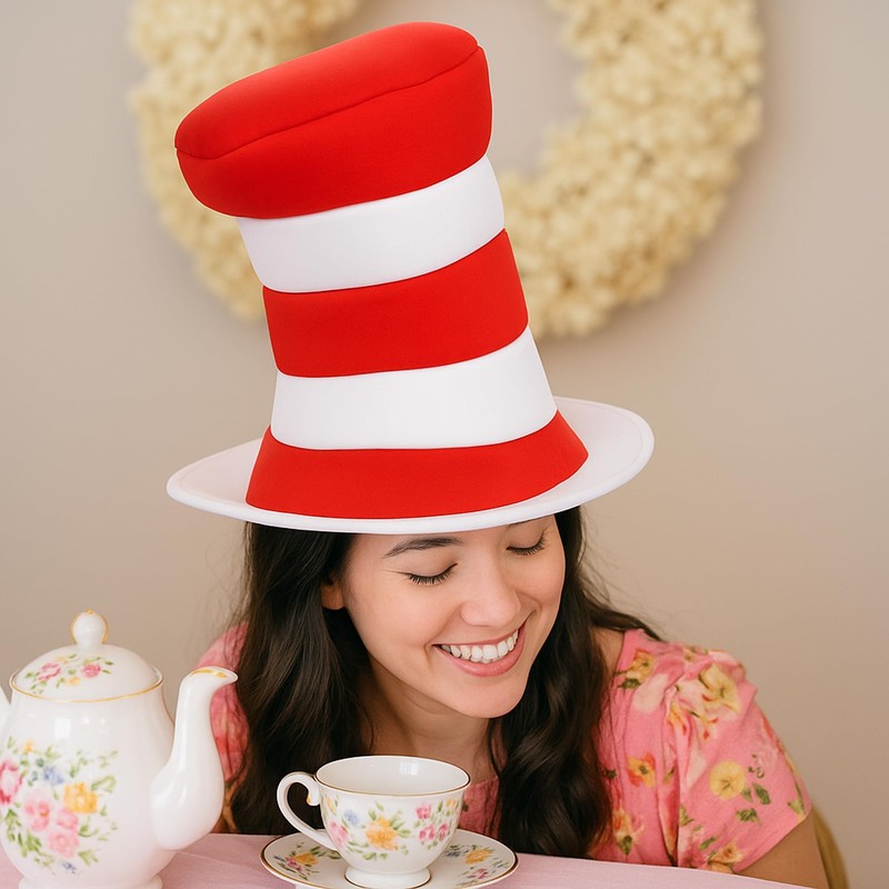 Cat in The Hat Striped Hat Poly Foam Novelty Hat