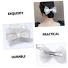 Healvian Rhinestone Bow Hair Clip for Women Elegant Hair Barrette