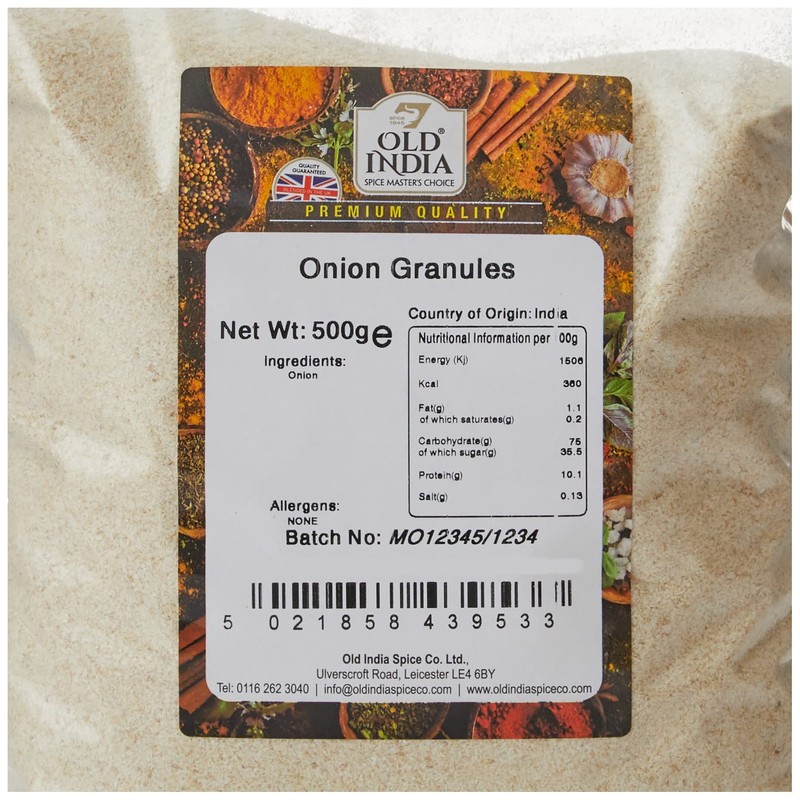 Old India Onion Granules 500g