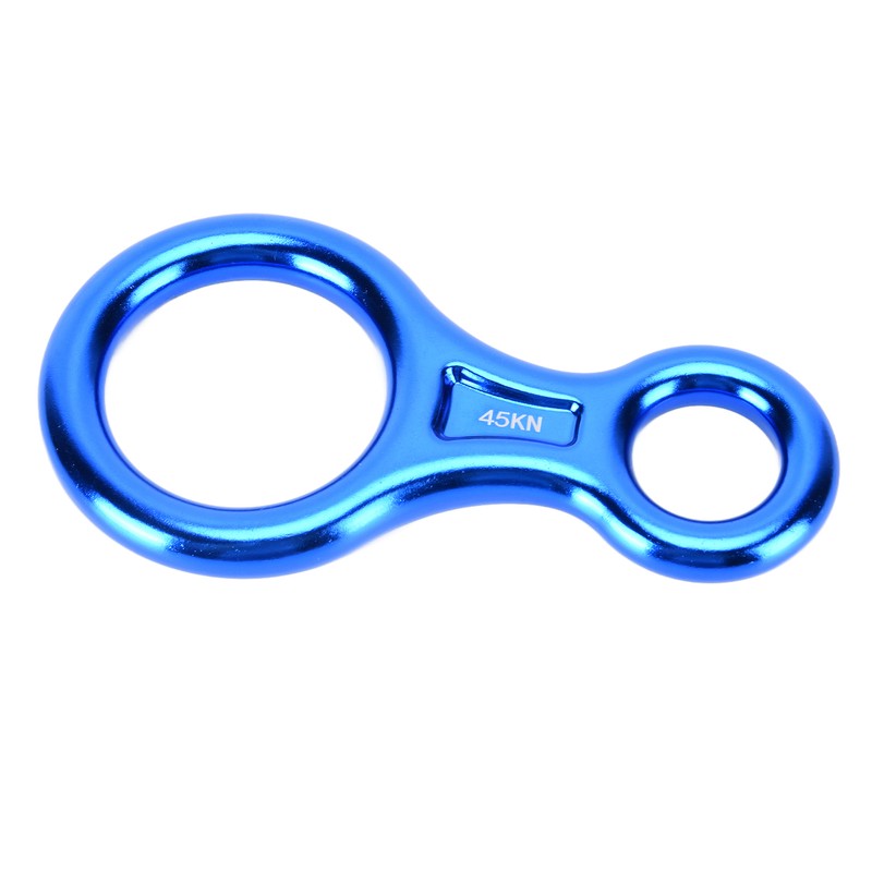 Descender Figure 8 Shape Aluminium Alloy 45KN Descent Abseiling Device