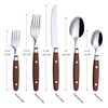 ANNOVA Silverware Set Stainless Steel Cutlery Color Handle With Rivet/Retro