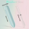 2 PCS Glass Cuticle Pusher with Leather Case, Cuticle Remover