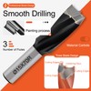 TANOMATE 15mm Diameter Carbide 3 Flute Drills Brad Point Boring