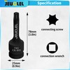 JEUCLEL T45 Torx Bit Socket, 1/2" Drive Torx Star 6