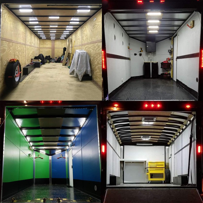 Ampper 12V Van Interior LED Light Bar, 48 LEDs Interior