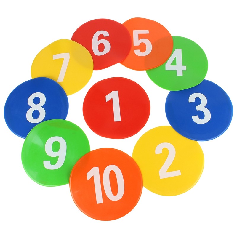 10 Pcs Football Training Equipment Signs Discs Signs Disc Markers