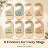 8 PCS Baby Wardrobe Dividers, Colorful Baby Hangers Babys Clothes