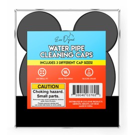 Evo Dyne Pipe Cleaner, Made in the USA | Glass Cleaner Removes Tar & Resin Effectively with Our Soak and Rinse Formula (Silicone Caps)