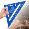 7 inch Carpenters Speed Square Metric,Roofing Rafter Square, Thickened Aluminum