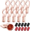 XHF 10PCS 6 AWG-3/8 Heavy Duty Battery Lugs with 3:1