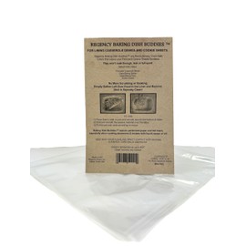 Regency Wraps Baking Dish Buddies, 14.5" X 19" pack of 10 Non-Stick Liners For Mess-Free Casseroles Dishes, Baking Sheets, glass and metal baking pans, Clear