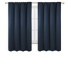 LEMOMO Navy Blue Blackout Curtains/38 x 63 Inch/Set of 2