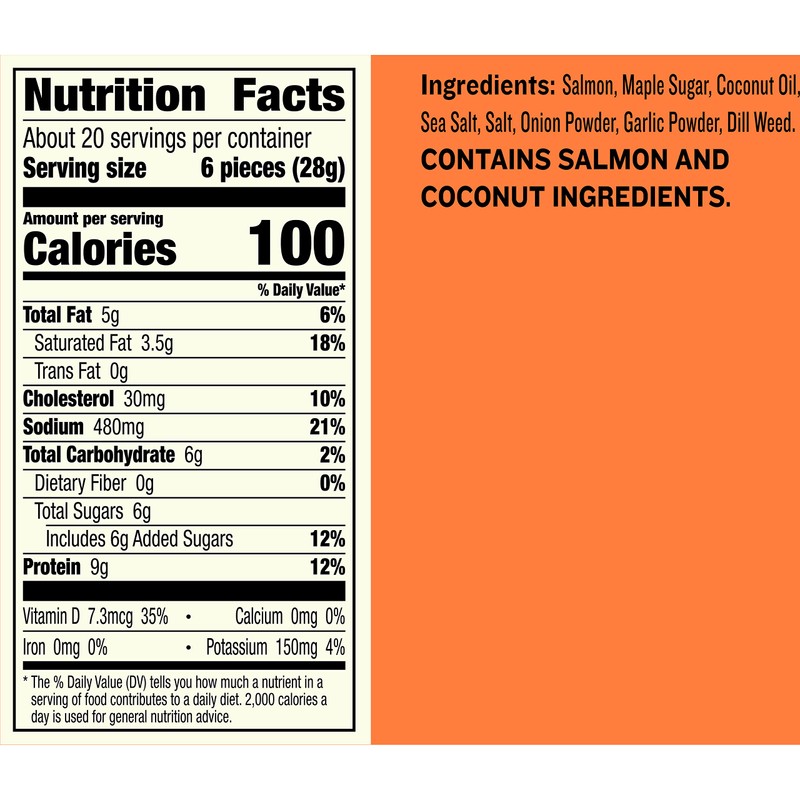 EPIC Salmon Bites, Wild Caught, 8 ct, 2.5 oz Pouches