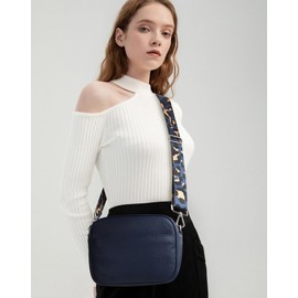 KALIDI Women's Small Shoulder Bag, Mini Bag, Shoulder Bag, Cross-body, Multi-layer, Waterproof, Lightweight, Plain, Large Capacity, Leather, 2 Shoulder Straps Included