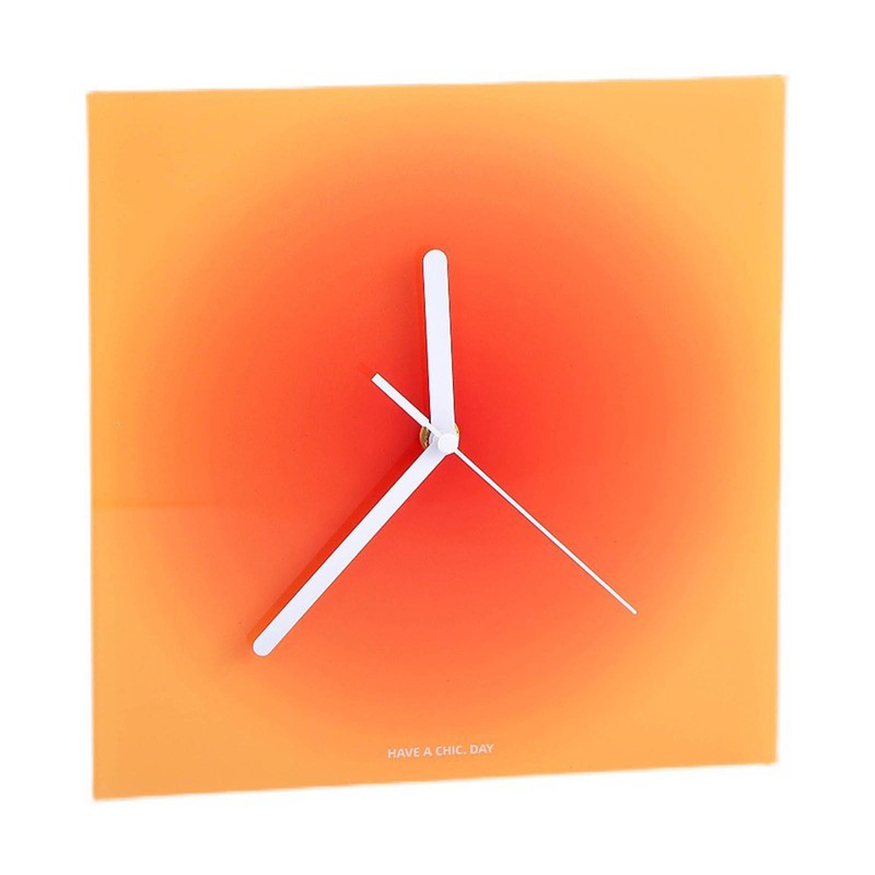 Modern Wall Clock Ins Style Acrylic Finely Polished Vibrant Colors