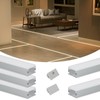 Muzata 5Pack 3.3FT/1M Spotless LED Channel Waterproof Silver Aluminum LED