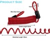 MyyYiTar 59in(1.5M) Spring Wire Cable with Loops 4mm Thickness Rubber