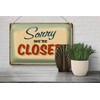 FEMER Tin Sign Retro 30 x 20 cm Sorry We're