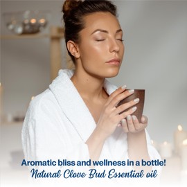 uh*Roh*Muh Organic Clove Bud Essential Oil with Spicy Aroma - USDA Certified Clove Essential Oil - 100% Pure Clove Oil for Hair Care & Skincare | Home Essential Oils for Diffusers Aromatherapy (15ml)