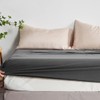 Lanqinglv Fitted sheet 150x200 cm King Size Dark Grey Brushed