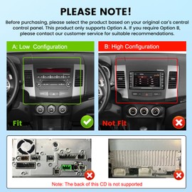 [2+64G] Android Radio for Mitsubishi Outlander 2/Peugeot 4007/Citroen C-Crosser 2008-2015, 9 inch Touchscreen Stereo - Wireless Carplay & Android Auto, DSP, WiFi, GPS, Mirror Link + AHD Backup Camera