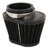 51mm/2in Motorcycle Air Filter ClampOn Dustproof Rubber Black Replacement for