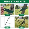 WOPPLXY 30 Pcs Tree Stakes and Supports, Heavy Duty Tree