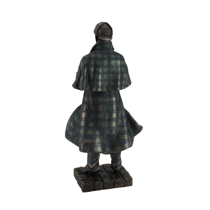 Veronese Design Detective Sherlock Holmes Metallic Bronze Statue