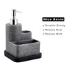 ZCCZ Black Soap Dispenser with Sponge Holder, Kitchen Soap Dispenser