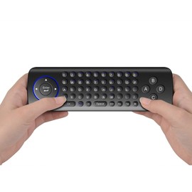 FAVI T1 Teclado y Mouse inalámbrico con conexión USB, 2.4 GHz, Aprendizaje IR, Negro (FMKRFIRAMT1)
