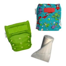 Pañales Ecológicos De Tela Ecopipo  Filtro De Bambú 2 Pack                                                                                            