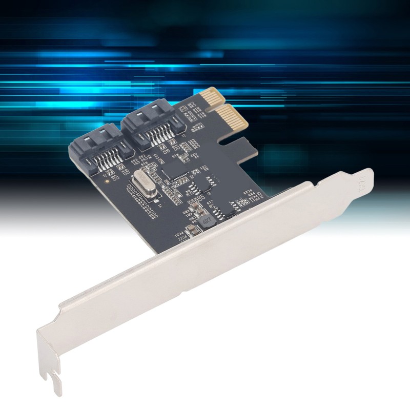 PCI E to SATA Adapter Card 2 Port 6Gbps PCIE3.1x1