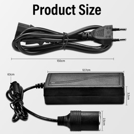 ALFFREUDE Spannungswandler 220V auf 12V KFZ Netzadapter Wechselrichter 60W 12v 5A Geeignet für Luftkompressoren Tragbare Kühlschränke Autostaubsauger Usw