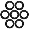 Bzocio 600Pcs Black Nylon Rubber Flat Washer Assortment Kit for