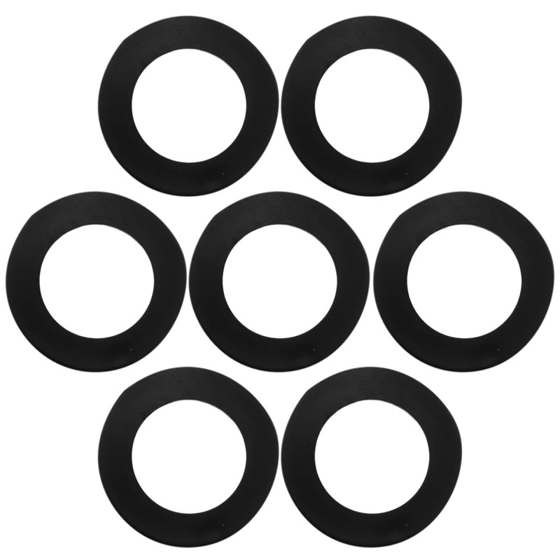 Bzocio 600Pcs Black Nylon Rubber Flat Washer Assortment Kit for