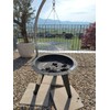 20-Inch Large Cooking Grill Basket with Chain for Outdoor Campfire