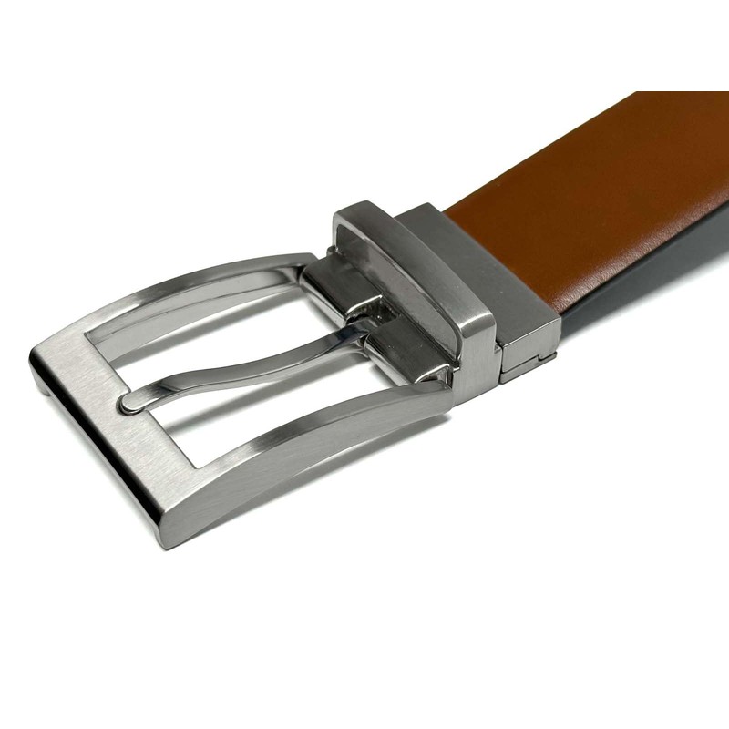 LLOYD Men's Leather Reversible Belt 35mm, Cognac-black