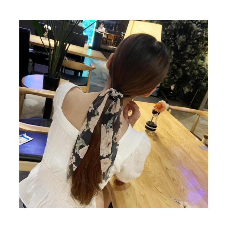 Hair Scarf Scruncheis for Women Knotted Bow Hair Ties Elastic