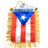 Puerto Rico Rican Flags for car Interior Rearview Mirror or