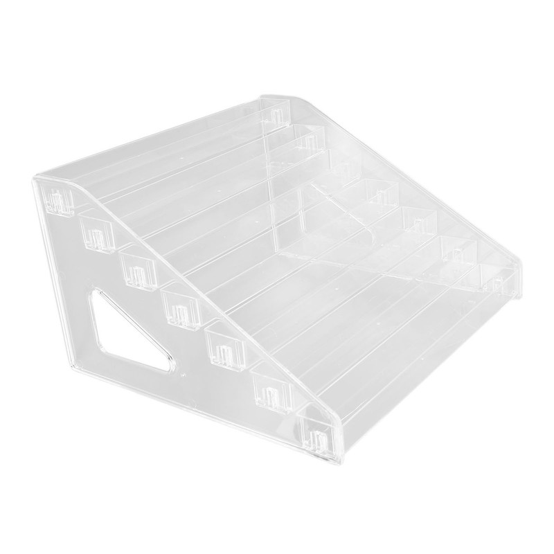 Cosmetic Storage Rack Acrylic 7 Layers Clear Nail Polish Display