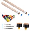 CORHAD Leather Pool Tips 40 Pcs Billiard Tips for Pool