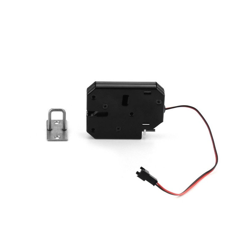 QWORK DC 12V Electric Lock Electronic Cabinet Lock for Cupboard