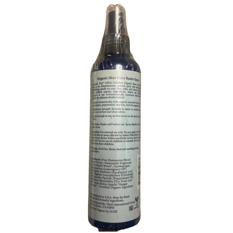 MOUNTAIN TOP Shoe Odor Buster Spray, lemongrass,euc
