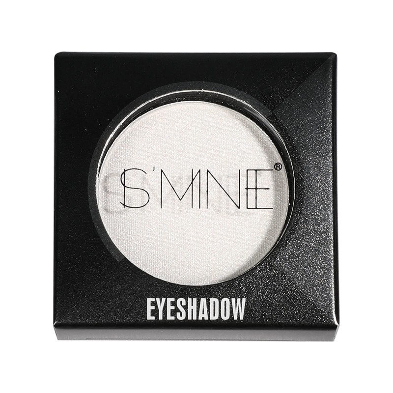 ISMINE Single Eyeshadow Powder Palette Shimmer Pearl White, High Pigment,