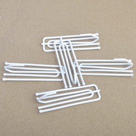 Ailejia Curtain Drapery Pleat Hooks 4 Prongs Drapery Hooks Pinch Pleat Clips Hooks 50pcs