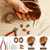 Fabbay 16 Pcs Baseball Glove Lace Kit Glove Relacing Kit